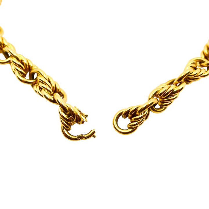 Tiffany & Co. Gold Necklace 18k Rope Chain