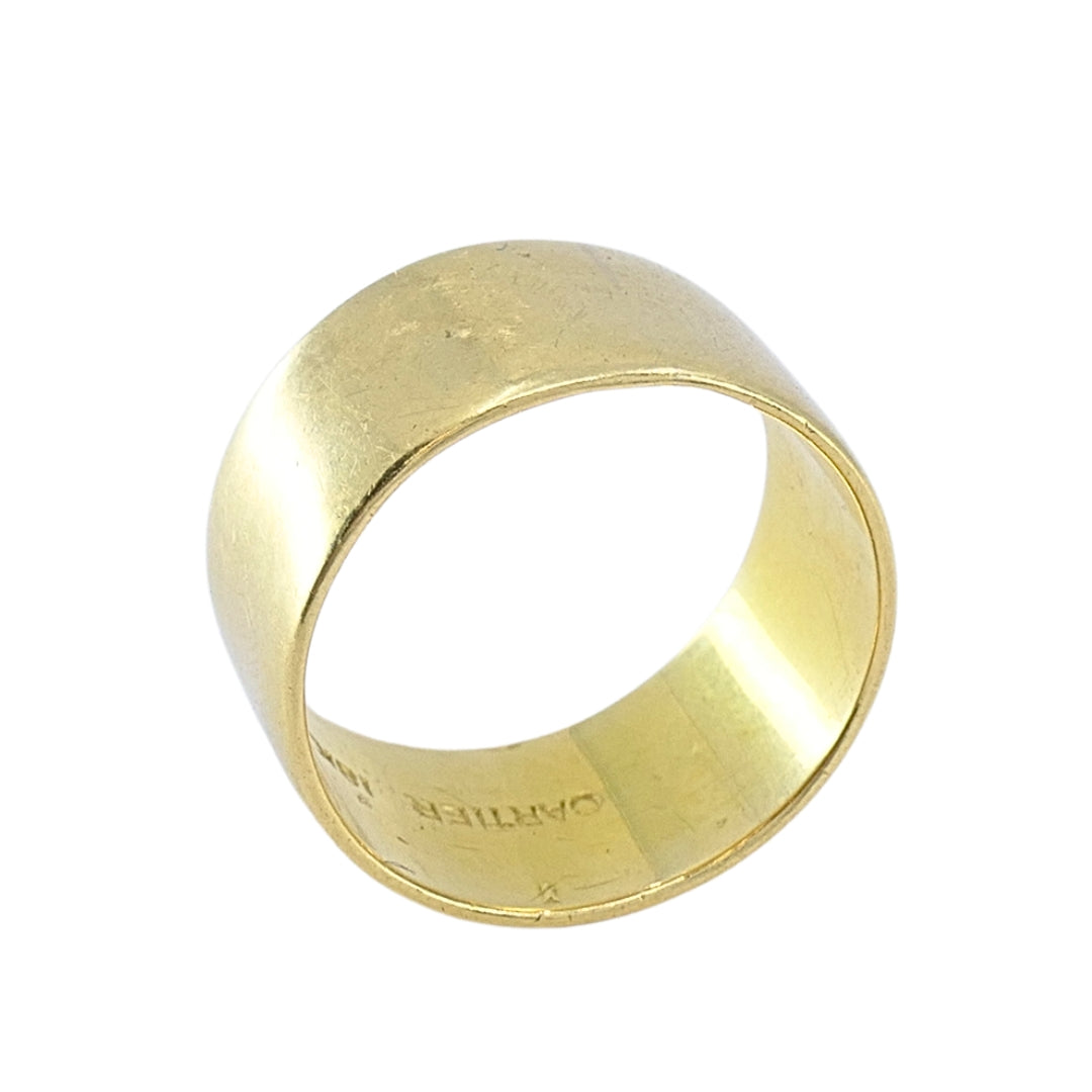 Vintage Cartier Cigar Band 18k Gold Ring