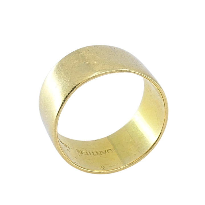 Vintage Cartier Cigar Band 18k Gold Ring