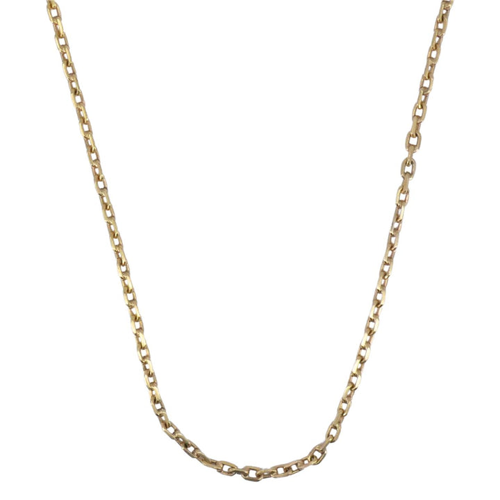 Vintage 18k Rose Gold Cable Link Chain Necklace