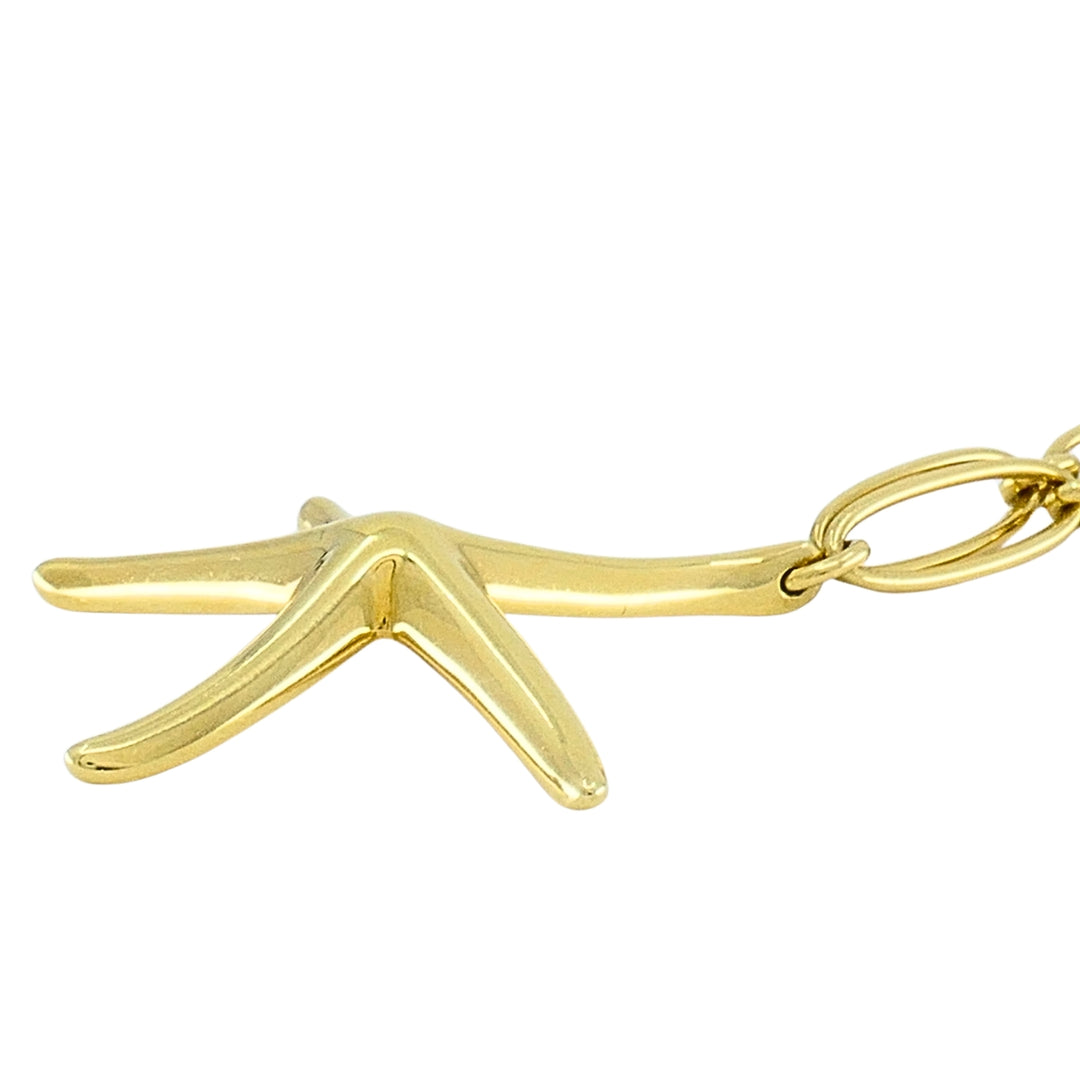 Tiffany & Co. Elsa Peretti 18k Gold Starfish Pendant Necklace