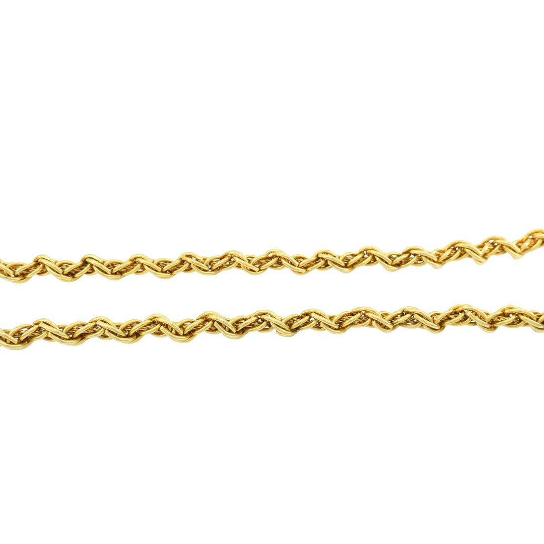 Vintage Tiffany & Co. 18k Gold Rope Chain Necklace