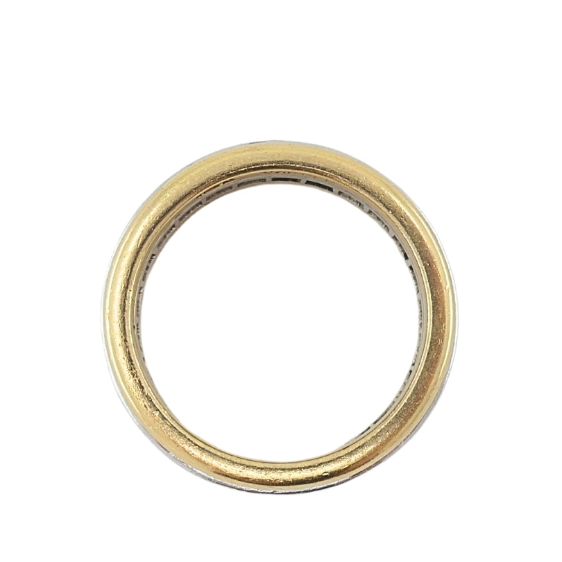 Cartier 18k Gold Platinum Diamond Band Ring