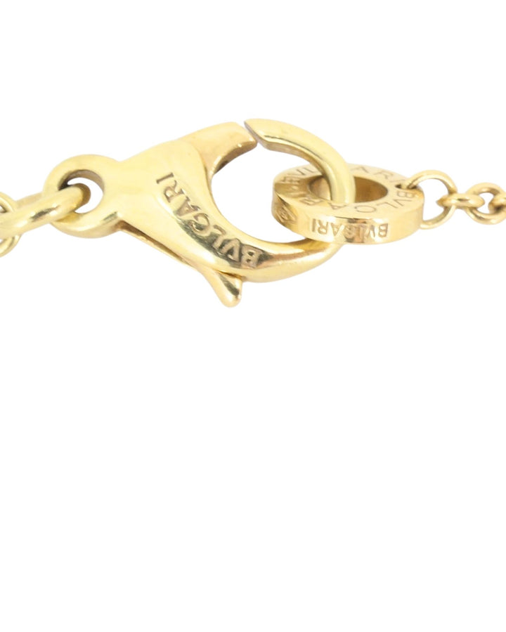 Bvlgari Bulgari Parentesi Pendant 18k Gold Chain Adjustable Length Necklace