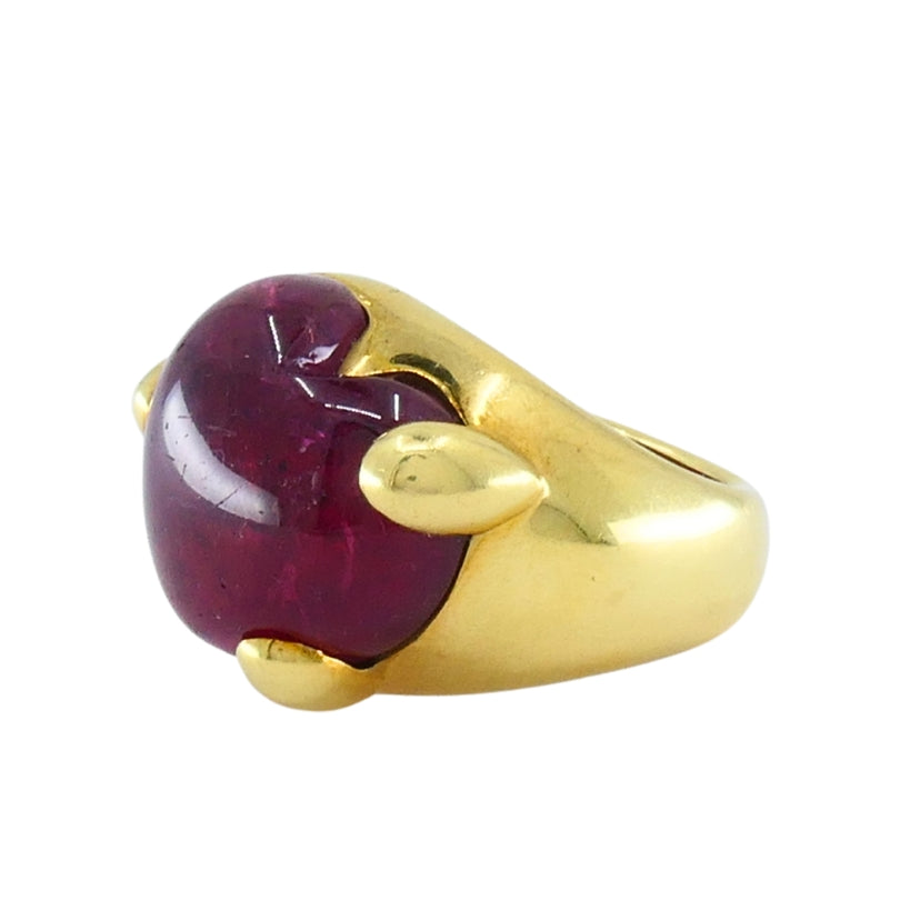 Pomellato 18K Yellow Gold Heart Tourmaline Ring