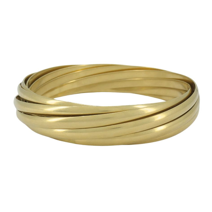 Vintage Paloma Picasso Tiffany & Co. 18k Gold Melody 9 Bangle Bracelet