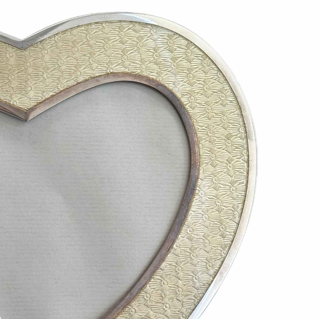 Dior Sterling Silver Enamel Italian Heart Frame