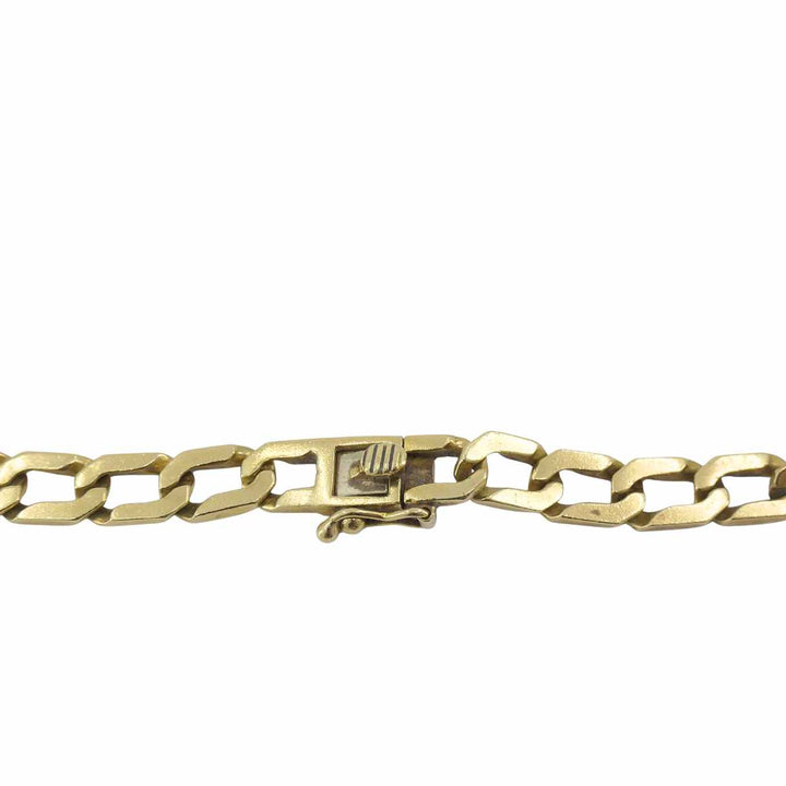 Vintage Cartier 18k Gold Emerald Diamond Chain Link Necklace