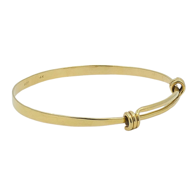Petite Signature Bracelet by Ed Levin 14K Gold