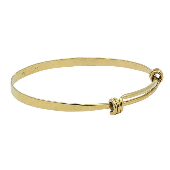 Petite Signature Bracelet by Ed Levin 14K Gold