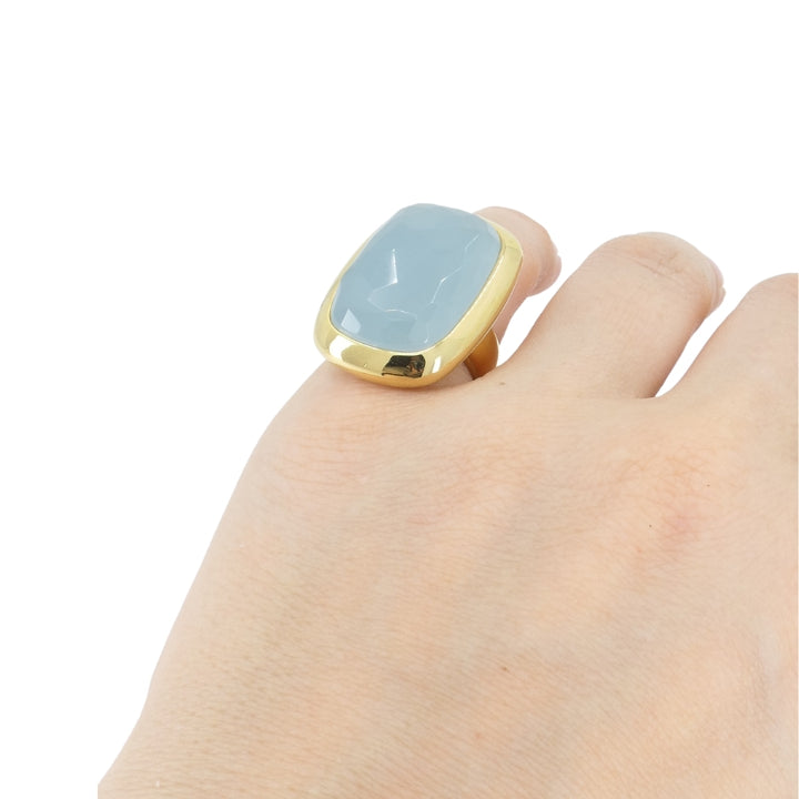 Pomellato 18k Gold Aquamarine Ring