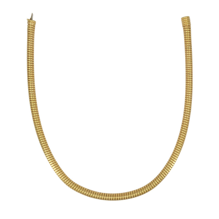 Vintage Chopard 18k Gold Tubogas Choker Necklace