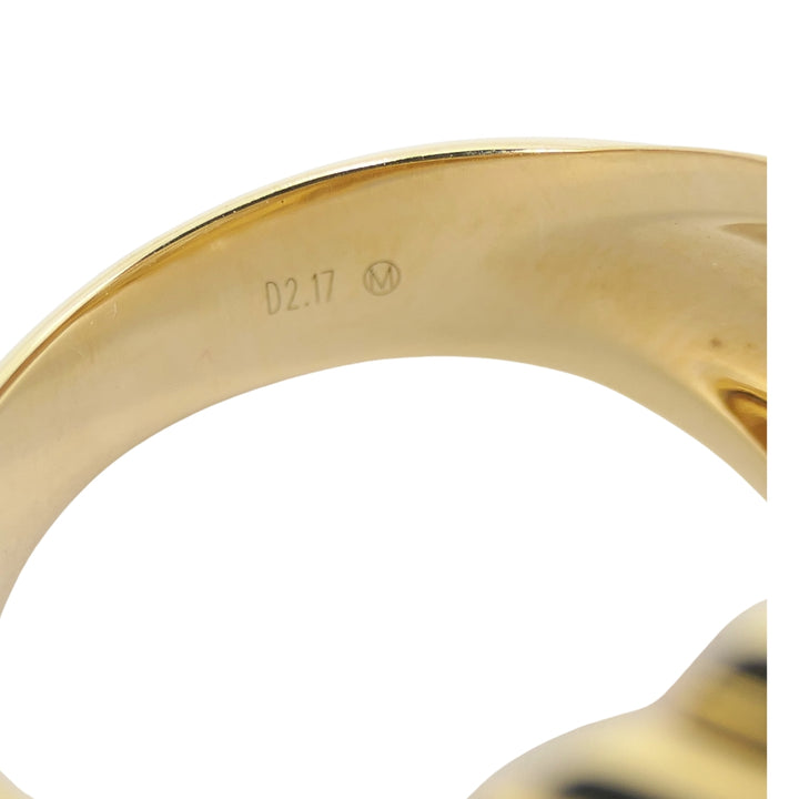 Mikimoto Diamond Ring 18k Gold Cocktail Ring