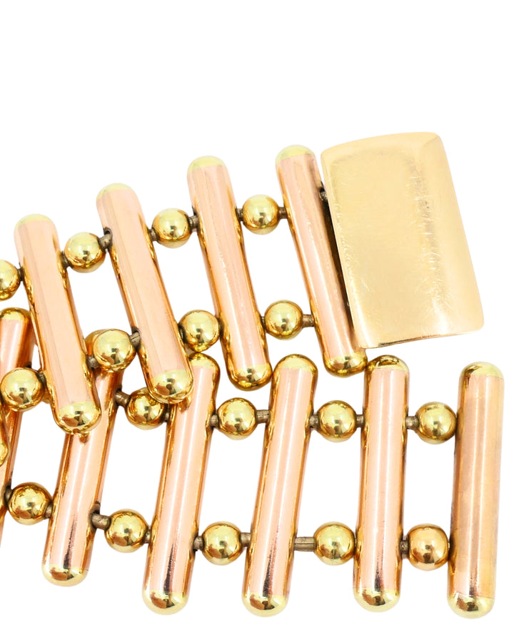 Cartier Retro 14k Gold Bracelet Yellow and Rose Gold