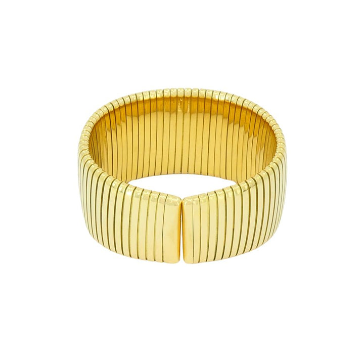 Vintage Carlo Weingrill 18k Gold Cuff Bracelet