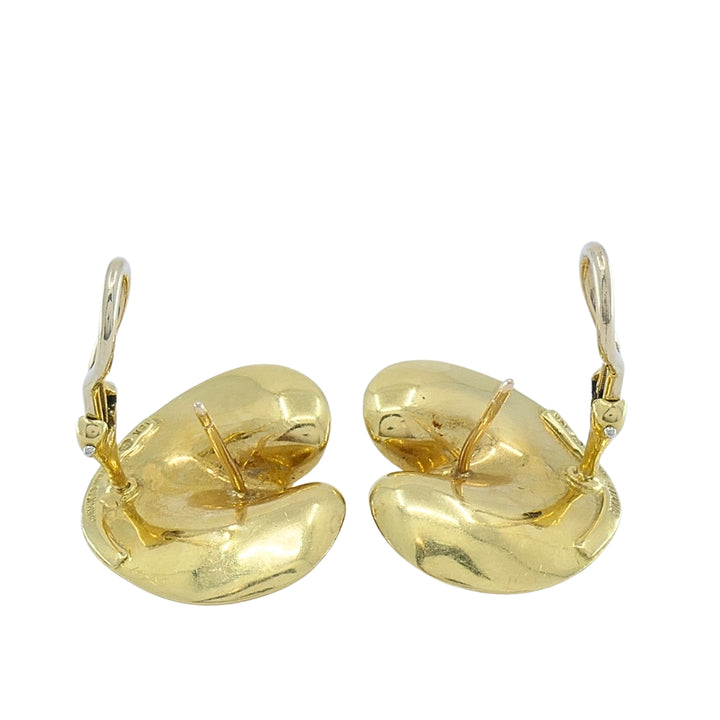 Angela Cummings Tiffany & Co. 18k Gold Lily Pad Earrings