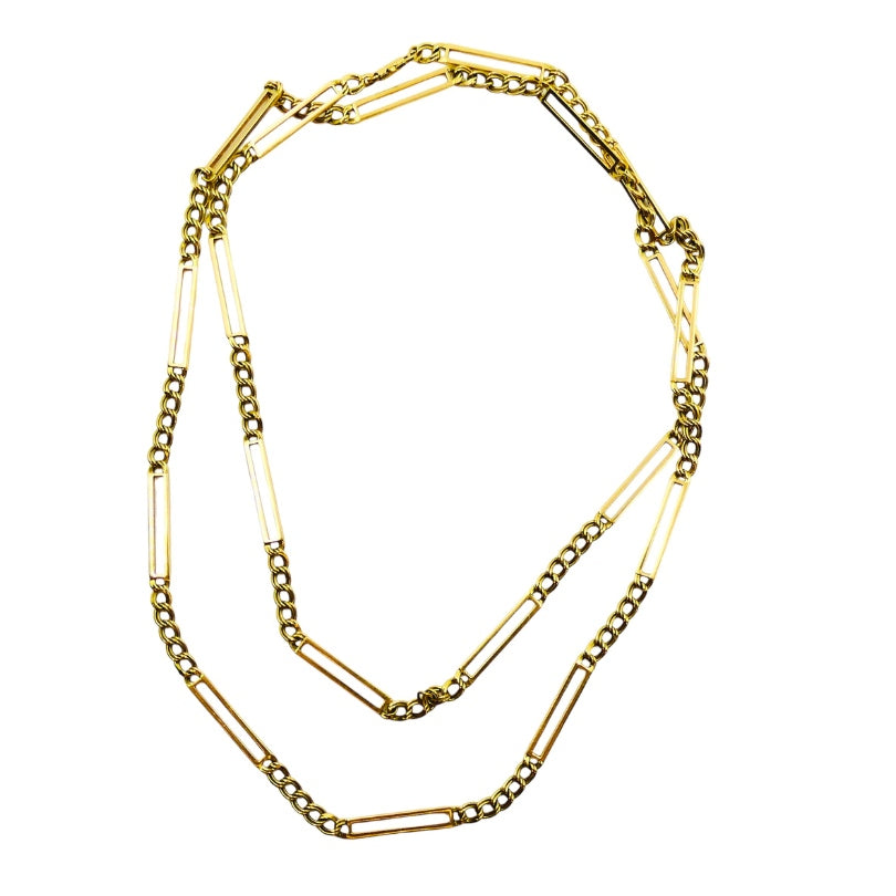 Chimento Necklace 14k Bar Link Chain