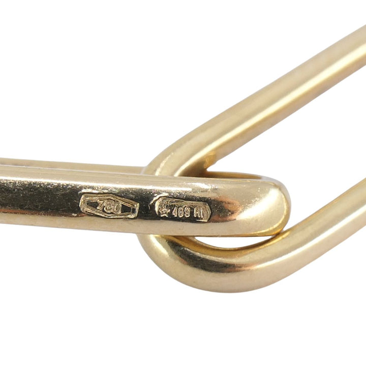 Pomellato 18k Rose Gold Open Rectangular Paperclip Link Necklace