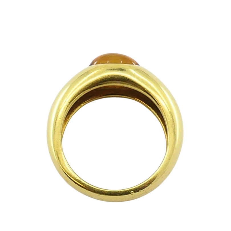 Tiffany & Co. 18K Gold Citrine Cabochon Ring