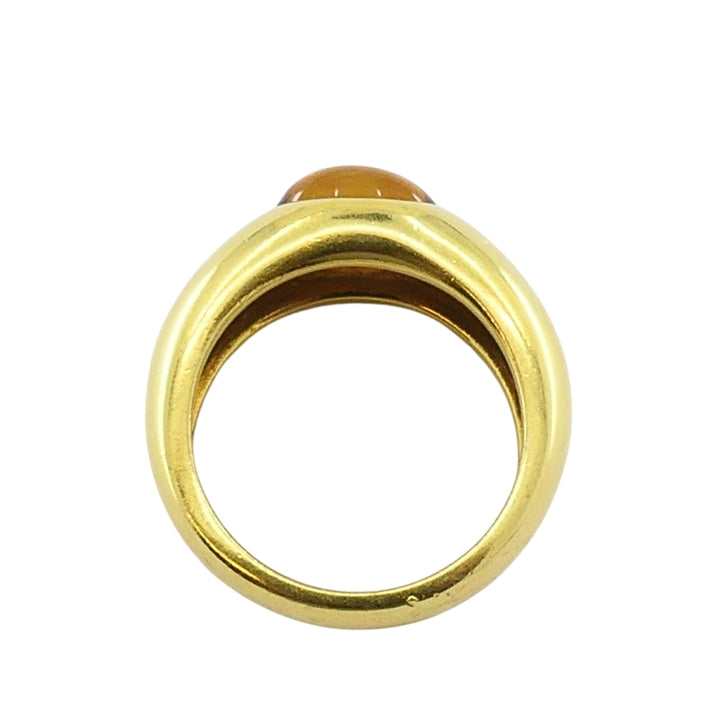 Tiffany & Co. 18K Gold Citrine Cabochon Ring