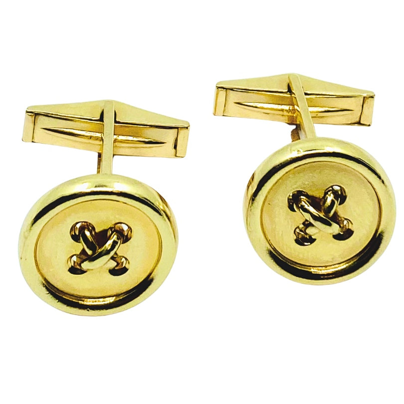 Tiffany & Co. Cufflinks 14k Gold Button