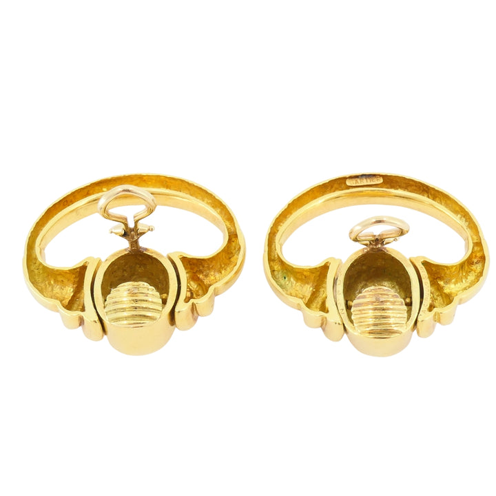 Vintage Cartier Aldo Cipullo Door Knocker Earrings 18k Gold