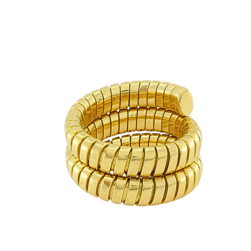 Bulgari Bvlgari Serpenti Tubogas 18k Gold Flexible Ring