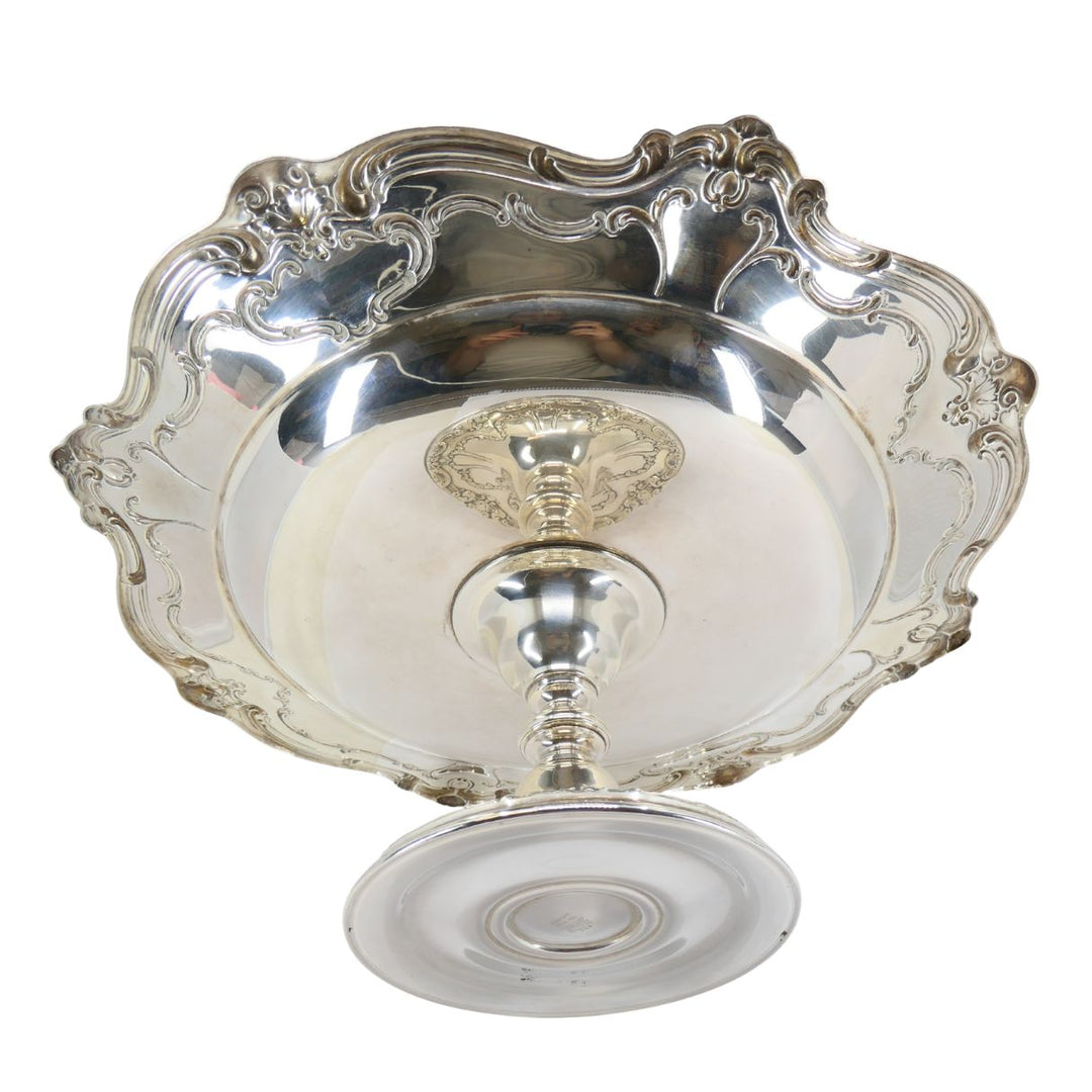Vintage Gorham Chantilly Sterling Silver Pedestal Platter