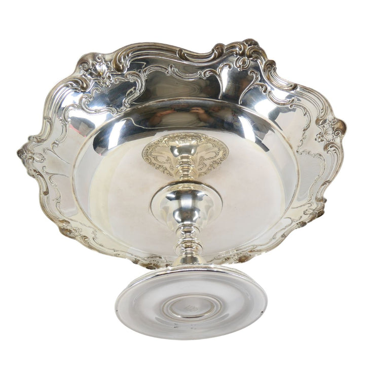 Vintage Gorham Chantilly Sterling Silver Pedestal Platter