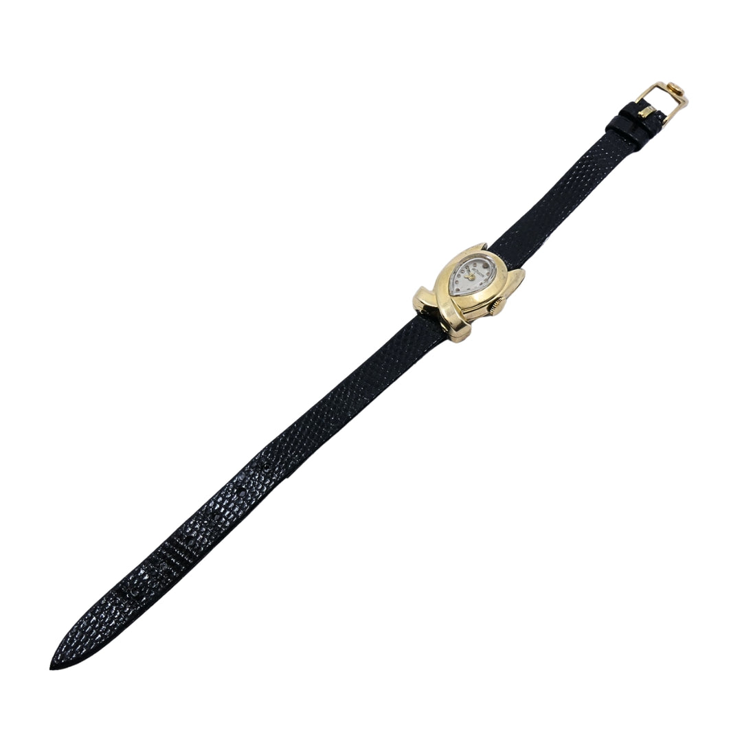 Vintage LeCoultre 14k Gold Ladies Teardrop Cocktail Watch