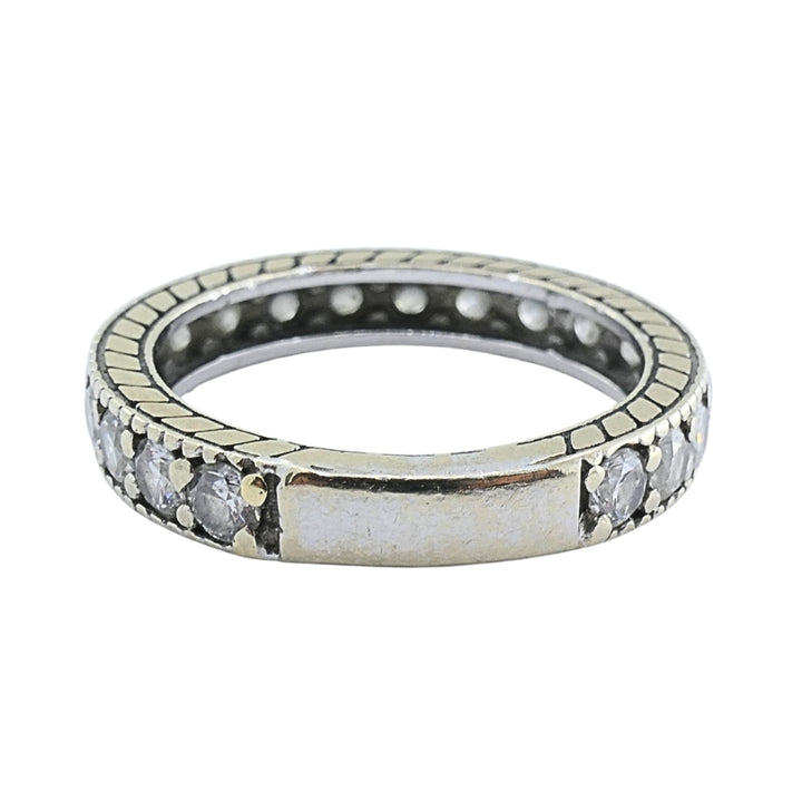 18k White Gold Diamond Eternity Band Ring