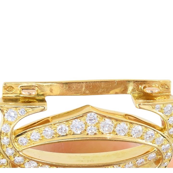 Cartier Penelope Bracelet Double C 18k Gold Diamond Link Bracelet