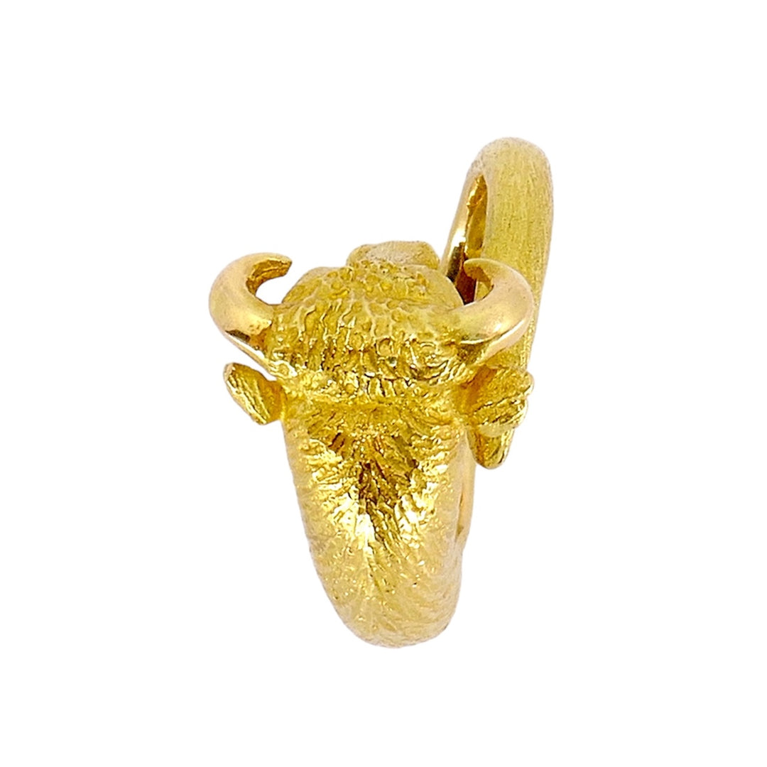 George L'Enfant for Cartier 18k Gold Taurus Bull Ring