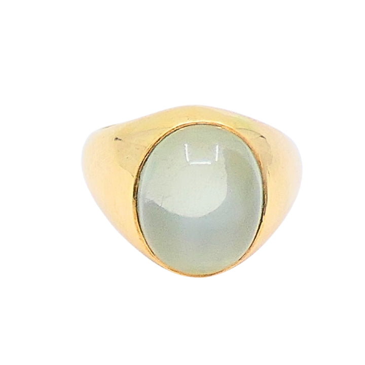 Vintage 14k Gold Moonstone Cabochon Ring