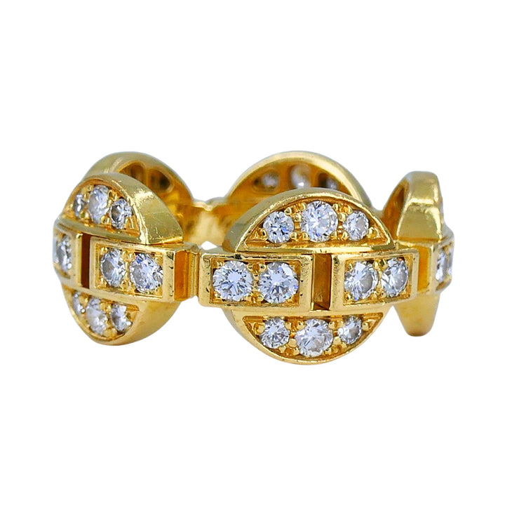 Cartier Maillon 18k Gold Diamond Band Ring