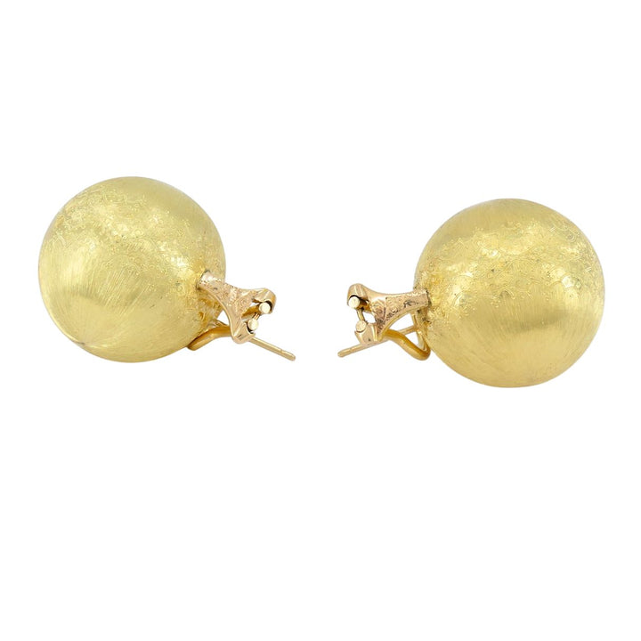 Vintage Buccellati 18k Gold Ball Earrings