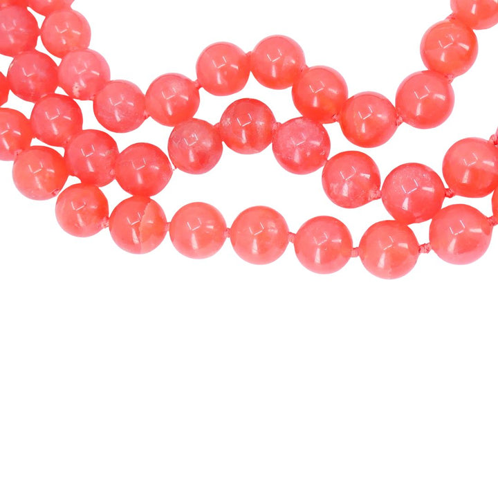 Vintage Paloma Picasso Tiffany & Co. 18k Gold Pink Rhodochrosite Beaded Necklace