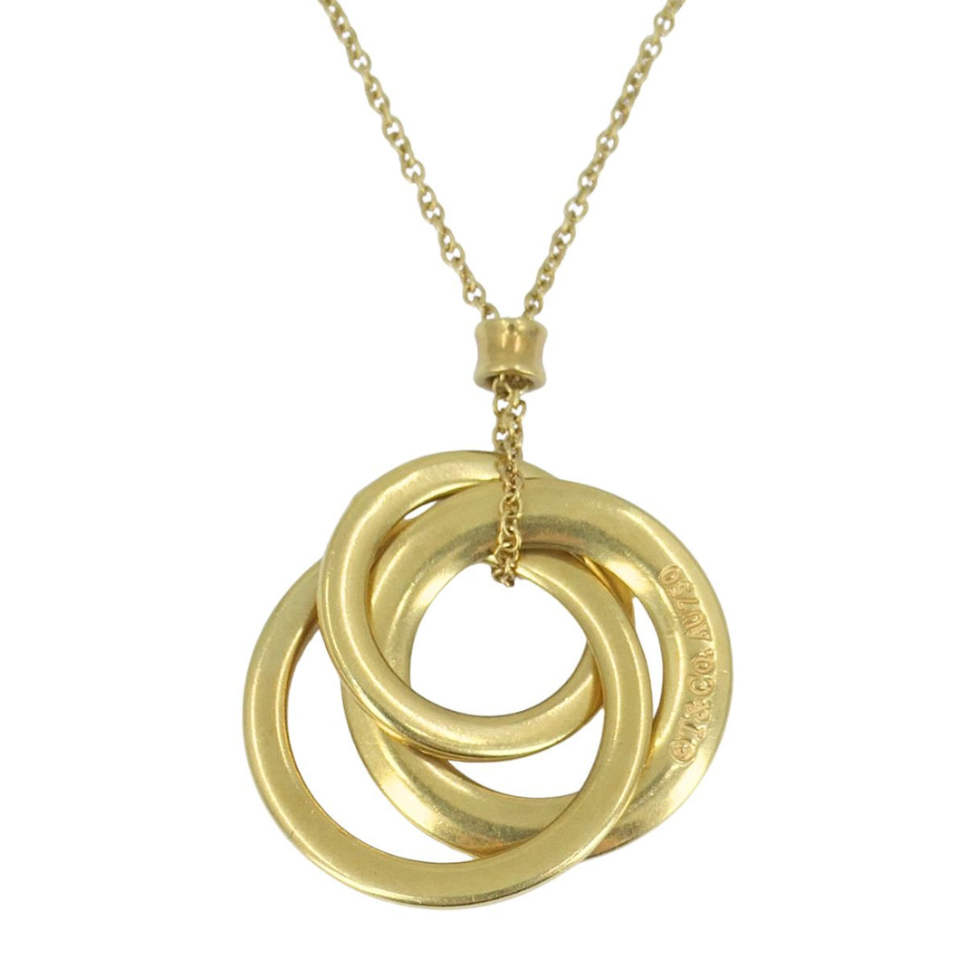 Tiffany & Co. 1837 Triple Interlocking Circles Pendant 18K Yellow Gold