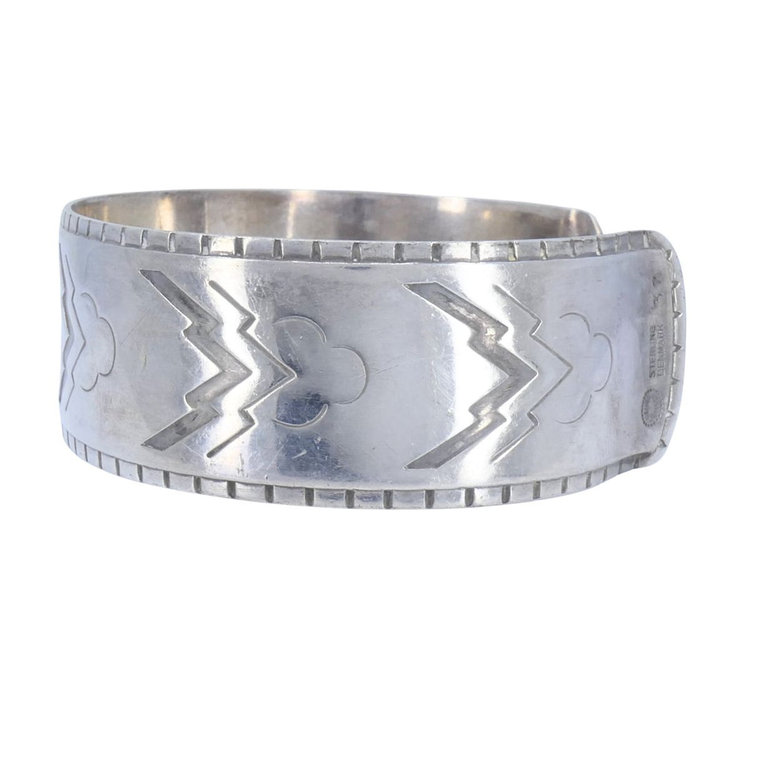 Vintage Georg Jensen Sterling Silver Denmark Modernist Cuff Bracelet, 1950s-60s
