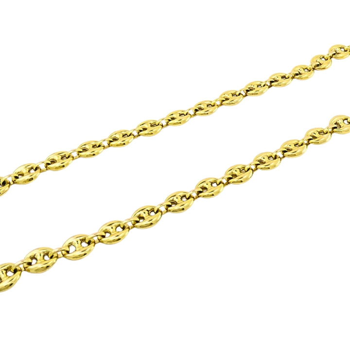 14k Gold Mariner Chain Necklace Anchor Link