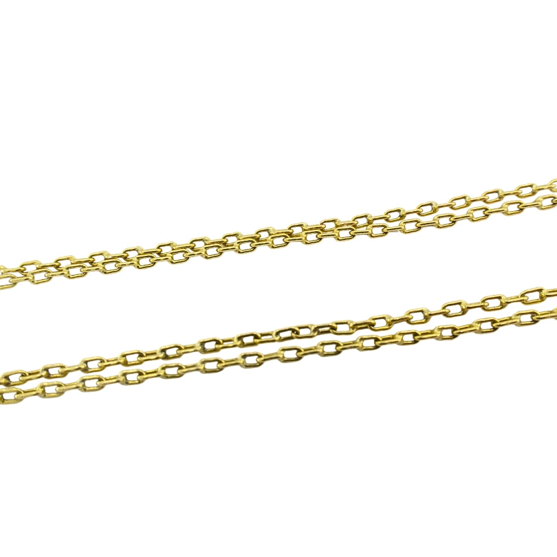 Vintage 1928 18k Gold Argentine Automobile Pendant 14k Chain Necklace