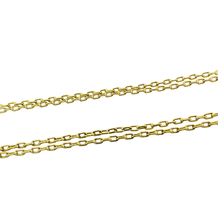 Vintage 1928 18k Gold Argentine Automobile Pendant 14k Chain Necklace