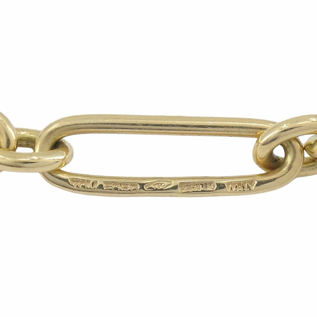 Tom Ford Italian 18k Yellow Gold Chain Link Necklace
