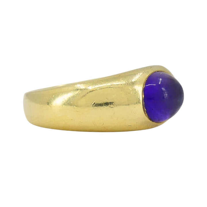 Vintage Tiffany & Co. 18k Gold Cabochon Amethyst Ring