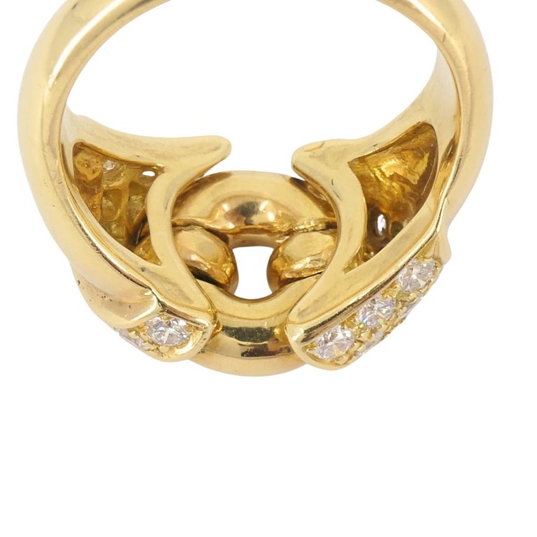 Bvlgari Vintage Bulgari 18k Gold Diamond Ring