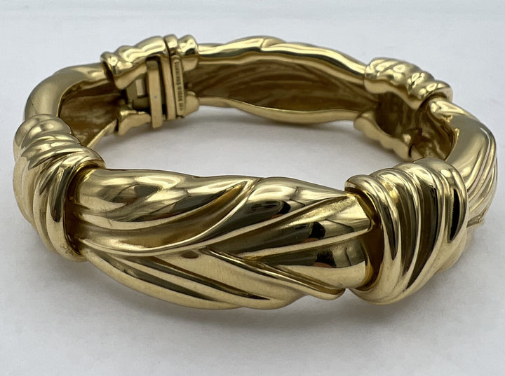 Angela Cummings Gold Bangle Bracelet circa 1984