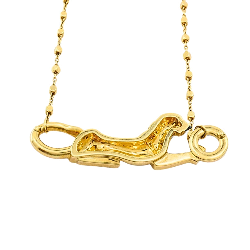 Cartier Panthère de Cartier Pendant 18k Gold Diamond  Necklace