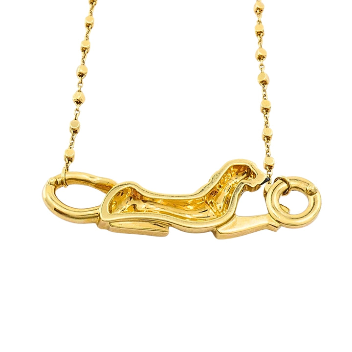 Cartier Panthère de Cartier Pendant 18k Gold Diamond  Necklace