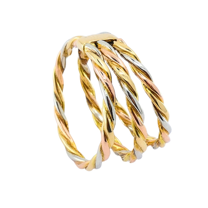 Cartier Les Must de Cartier 18k Gold Trinity Braided Ring