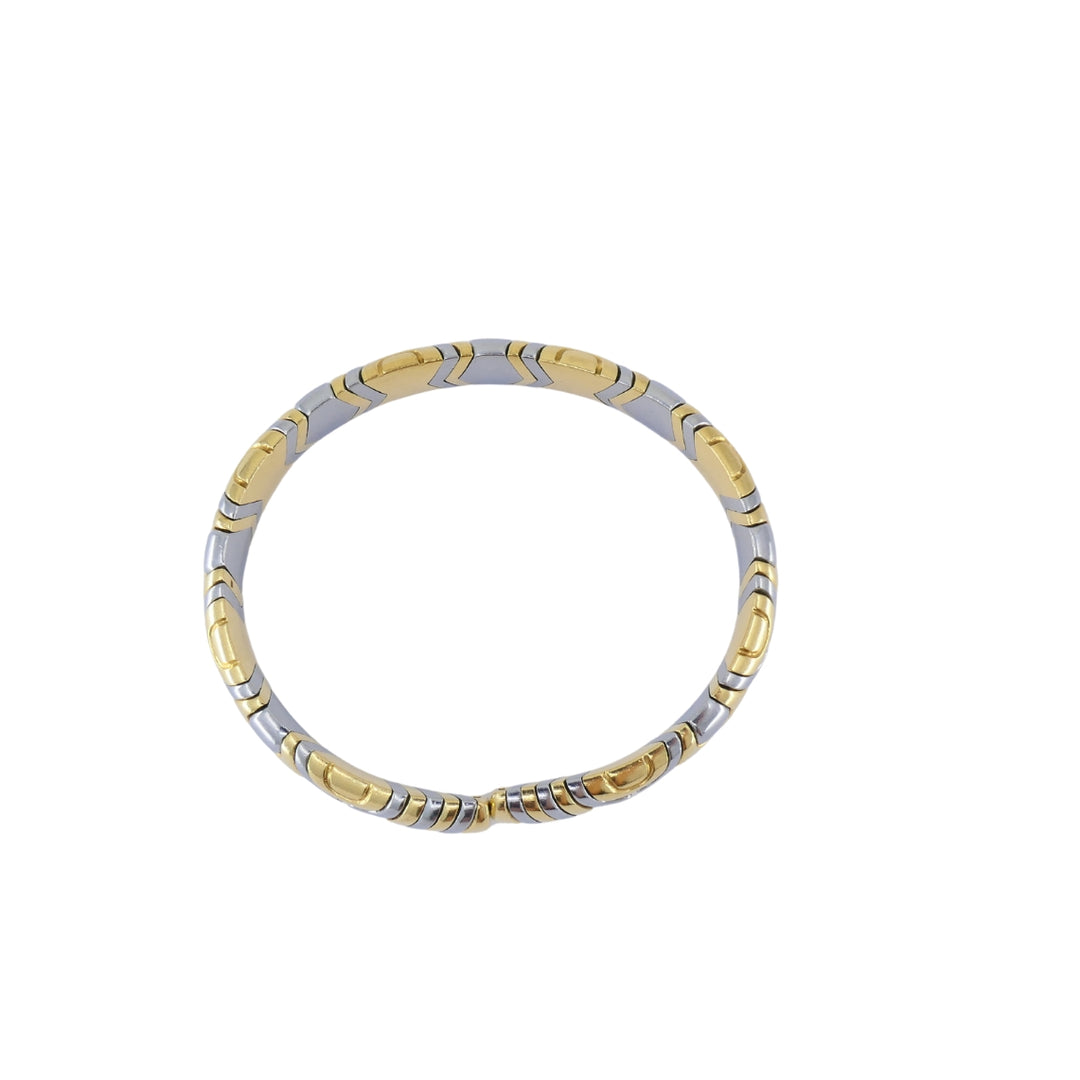 Bvlgari Vintage Bulgari 18k Two-Tone Gold Alveare Bracelet